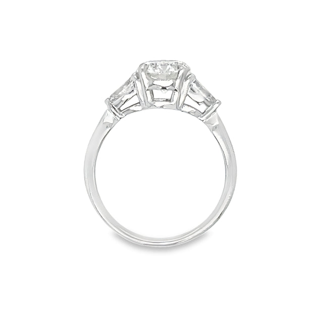 18K White Gold Diamond Engagement Ring - 1.71ctw