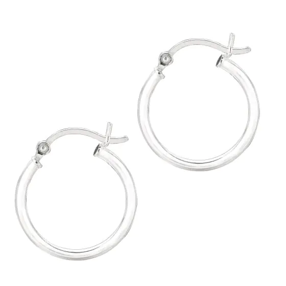Silver Hoop[ Earrings