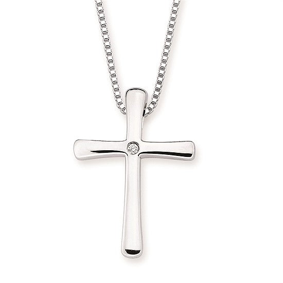 Silver Cross pendant Necklace