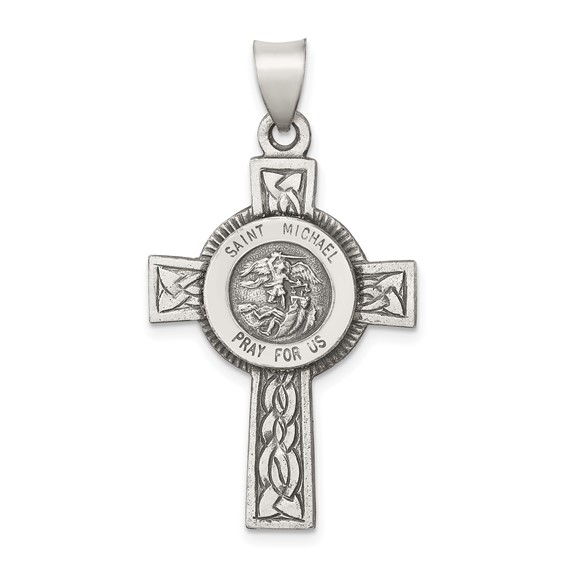 Silver St. Michael Cross pendant