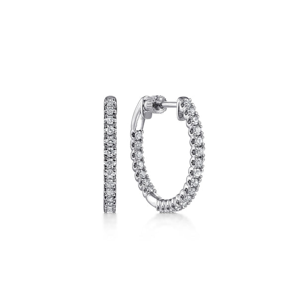 Gabriel & Co Diamond Hoop Earrings