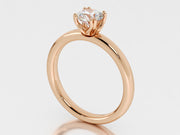 14K Rose Gold Semi-Mount Engagement Ring