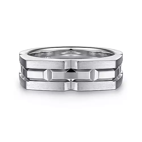 Gabriel & Co. Sterling  Silver Men's Ring