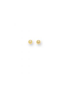 14K Yellow 4mm Ball Earrings