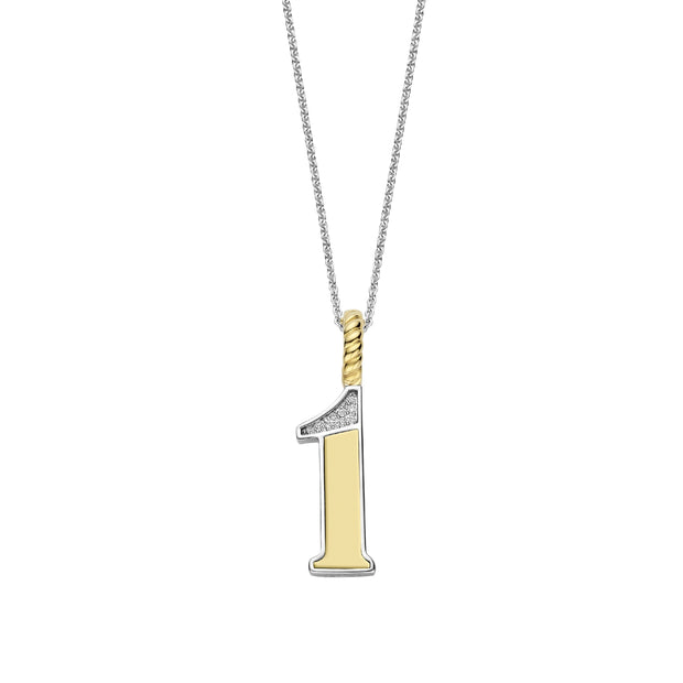 Ti Sento Yellow Number 1 Necklace