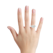 Platinum Lab Grown Diamond Engagement ring - 4.56ctw