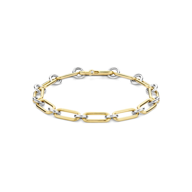 Ti Sento Silver/Yellow Open Link Bracelet