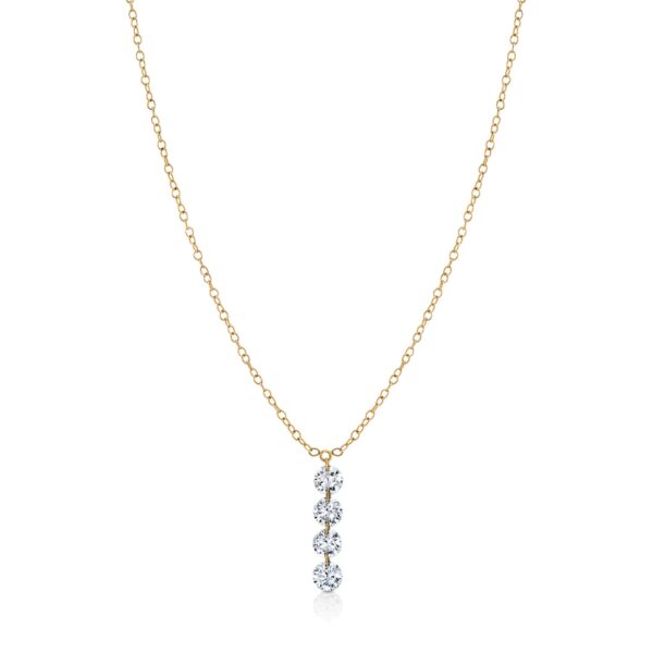 14K Lab Grown Diamond Pendant
