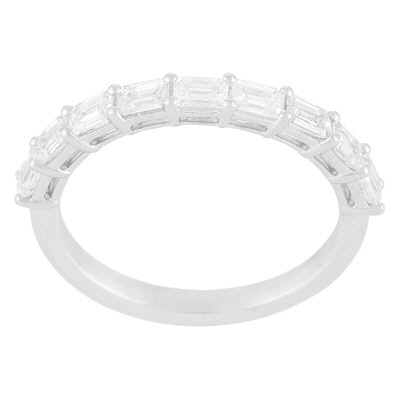 Levy Creations Diamond Emerald Cut Band