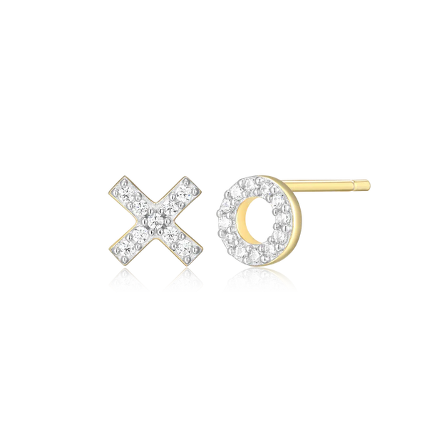 Monte Luna Yellow "XO" Earrings