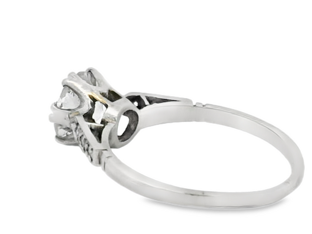 Antique Platinum Engagement Ring - 1.18ct