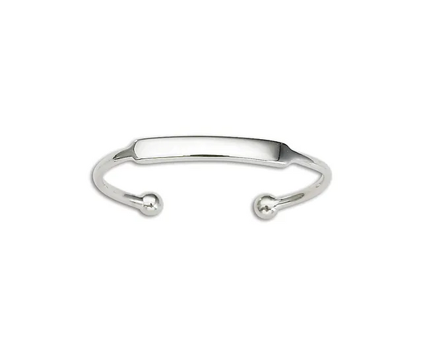 Silver Infant Cuff bracelet