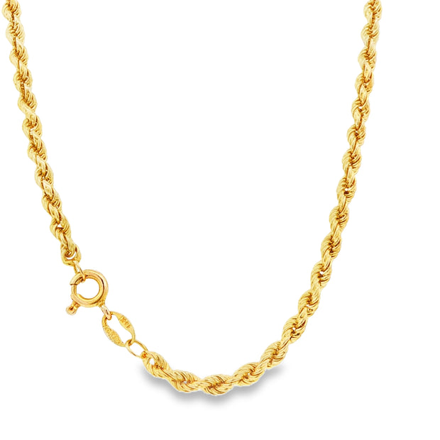 Estate Gold Rope Chain - Solid - 20"