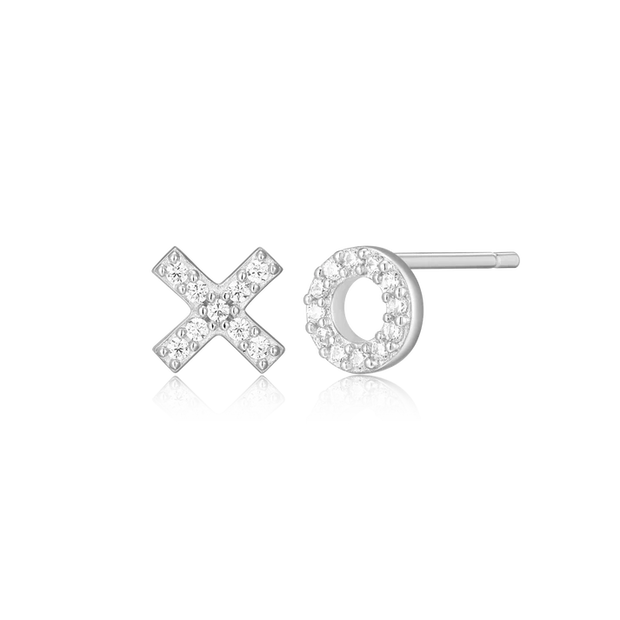 Monte Luna Silver "XO" Earrings