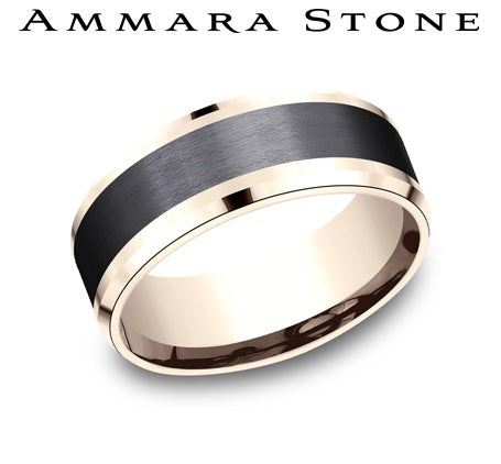 Ammara Stone Rose Gold Band