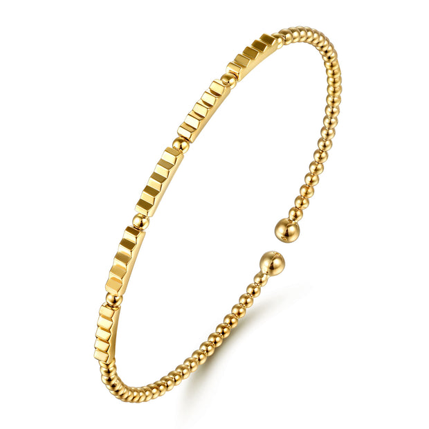 Gabriel & co. yellow Bujukan Diamond Cut Texture Bangle