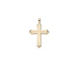 14K Yellow Gold Large Gold Cross - Solid