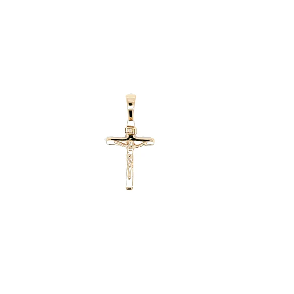 Yellow Gold Solid Small Cricifix