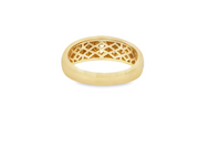 14K Yellow Gold Flush Set Diamond Band