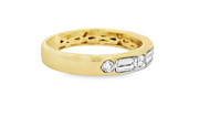 14K Yellow Gold Baguette & Diamond Ring - .66ctw
