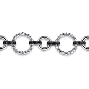 Gabriel & Co Silver Bujukan Link Tennis Bracelet