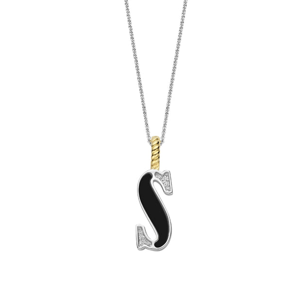 Ti Sento Silver Letter S Necklace