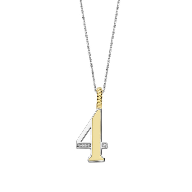 Ti Sento Yellow Number 4 Necklace
