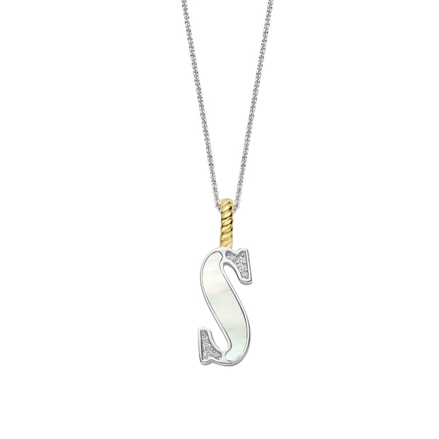 Ti Sento Silver Letter S Necklace