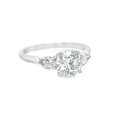 18K White Gold Diamond Engagement Ring - 1.71ctw