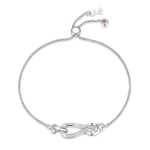 Elle Silver Bolo Bracelet
