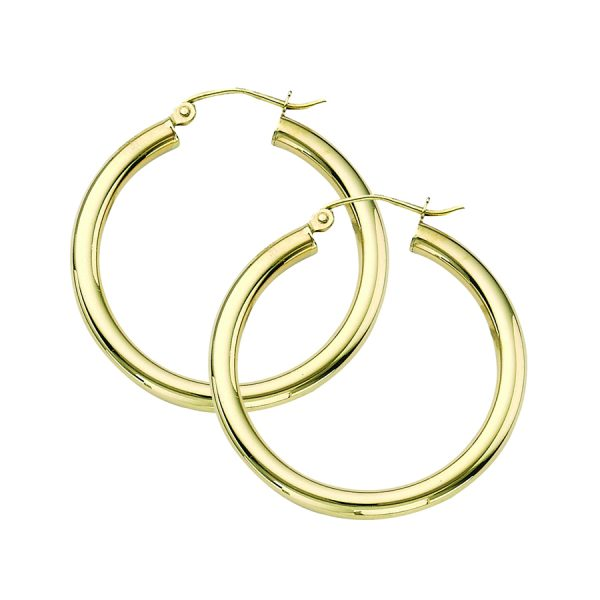 Yellow Gold Hoop Earrings
