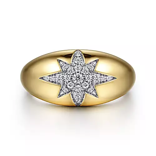 Gabriel & Co. Diamond Star Ring