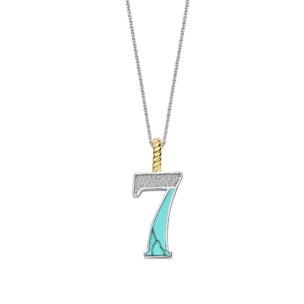 Ti Sento Silver Number 7 Necklace