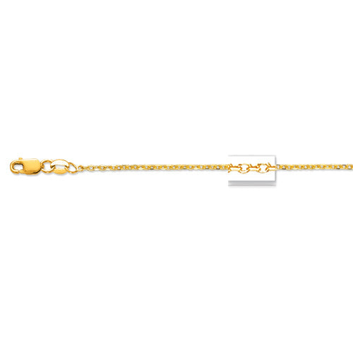 14K Yellow Gold Cable Chain-18 inches