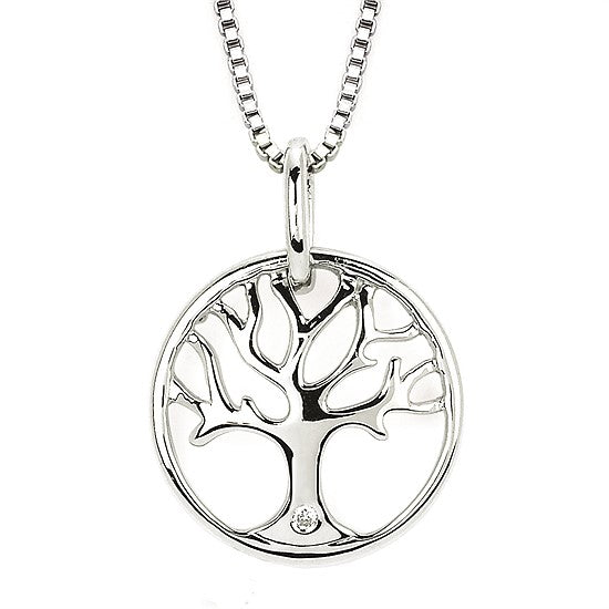 Silver tree of Life Pendant Necklace
