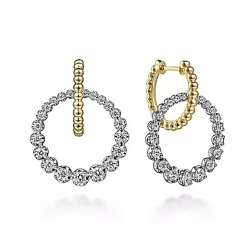 Gabriel & Co Diamond Bujukan Huggie Earrings