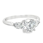 18K White Gold Diamond Engagement Ring - 1.71ctw