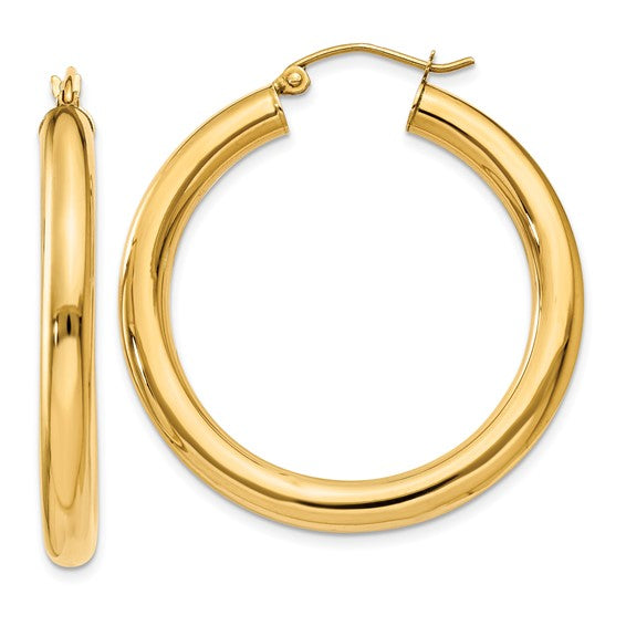 Yellow Hoop Earrings