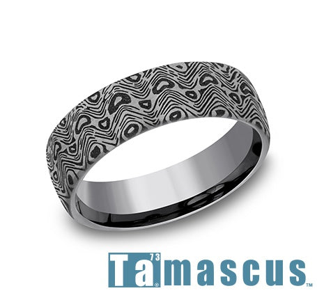 Tamascus Band with Wave Pattern