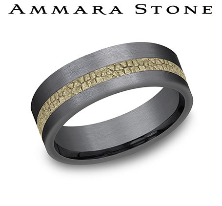 Sterling Silver & Alt. Metal Wedding Band