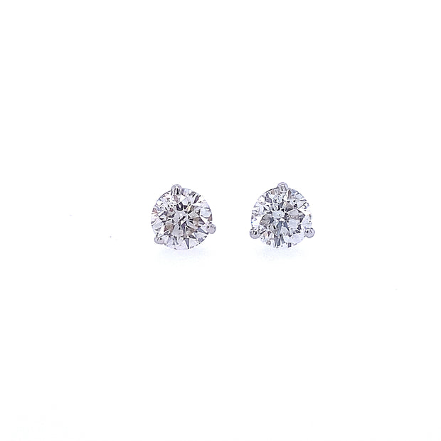 14K White Gold Diamond Stud Earrings - .25ctw