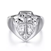 Gabriel & Co. Silver Cross Ring