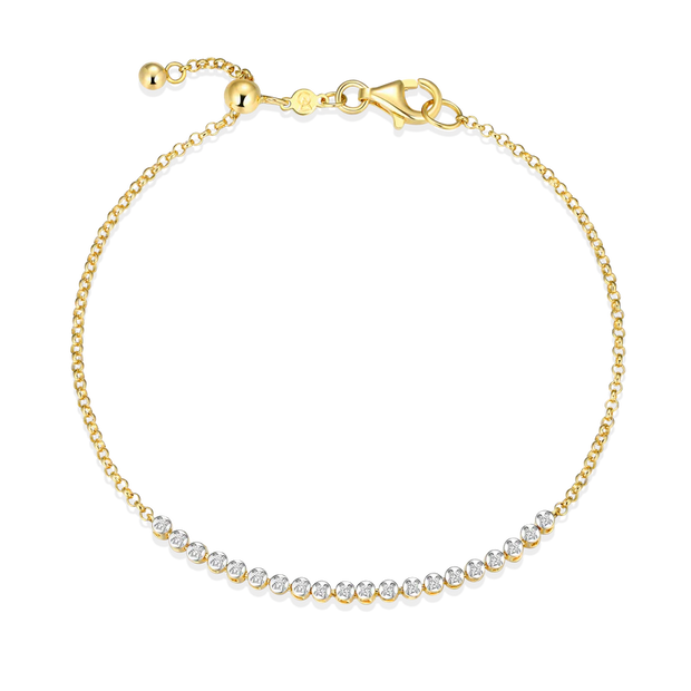 Monte Luna Yellow Lab Grown Diamond Bolo Tennis Bracelet
