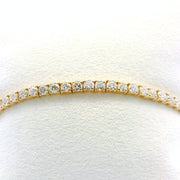 14K Yellow Gold Lab Grown Diamond Tennis Bracelet - 4.00ctw