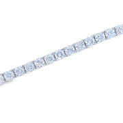 14K White Gold Diamond Tennis Bracelet - 7.36ctw