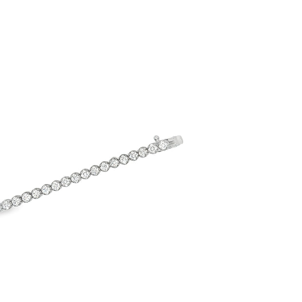 14Kt Lab Grown Diamond Tennis Bracelet - 3ctw - 7"