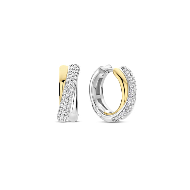 TiSento Twisted Huggie Earrings