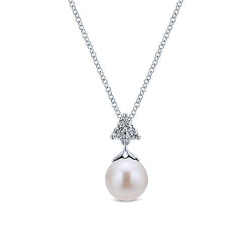 Gabriel & Co. Cultured Pearl Drop Necklace