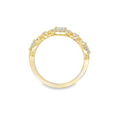 14K Yellow Gold Diamond Band - .71ctw