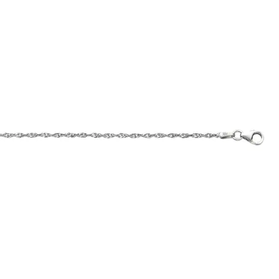 Sterling Silver Singapore Chain-20 Inches